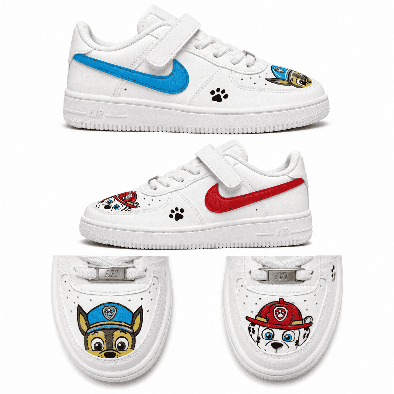 Paw Patrol-Inspired Custom Kids Sneakers