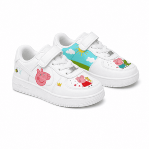 Peppa-Inspired Sunny Meadow Custom Sneakers