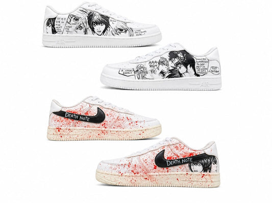 Death Note Hand-Painted Custom Shoes