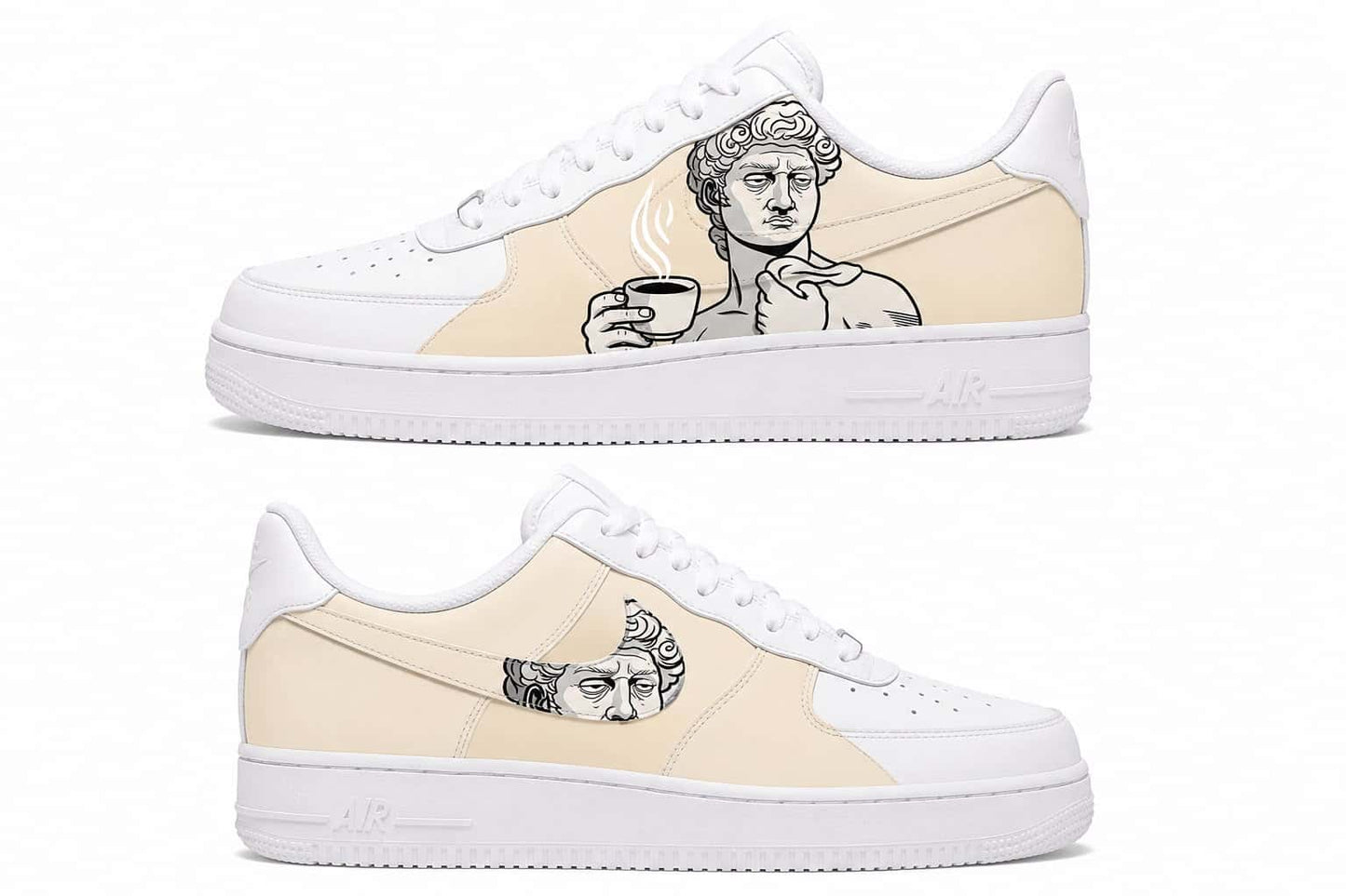 Michelangelo’s David Statue Custom Sneakers