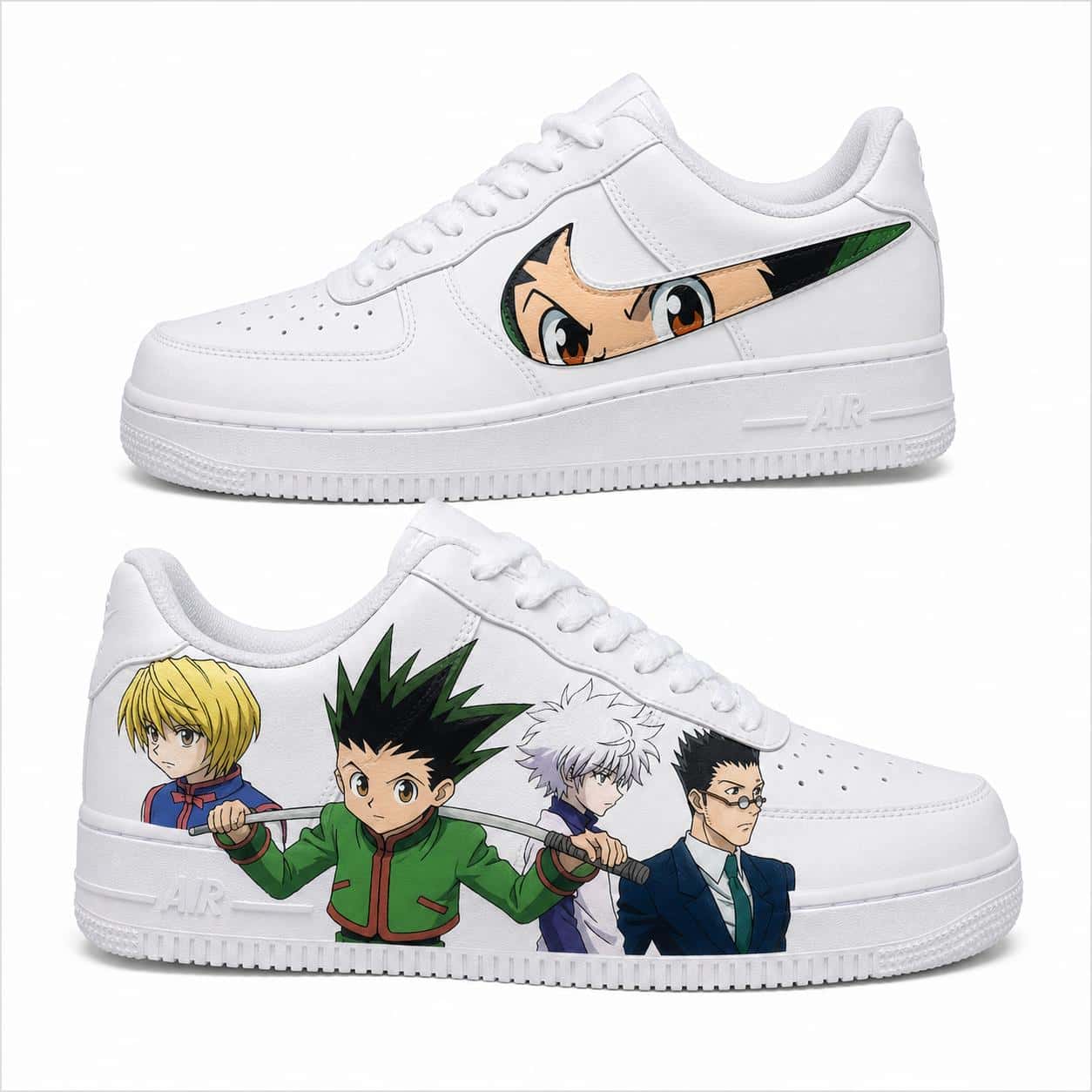 Hunter x Hunter Gon, Killua, Kurapika & Leorio Custom Sneakers