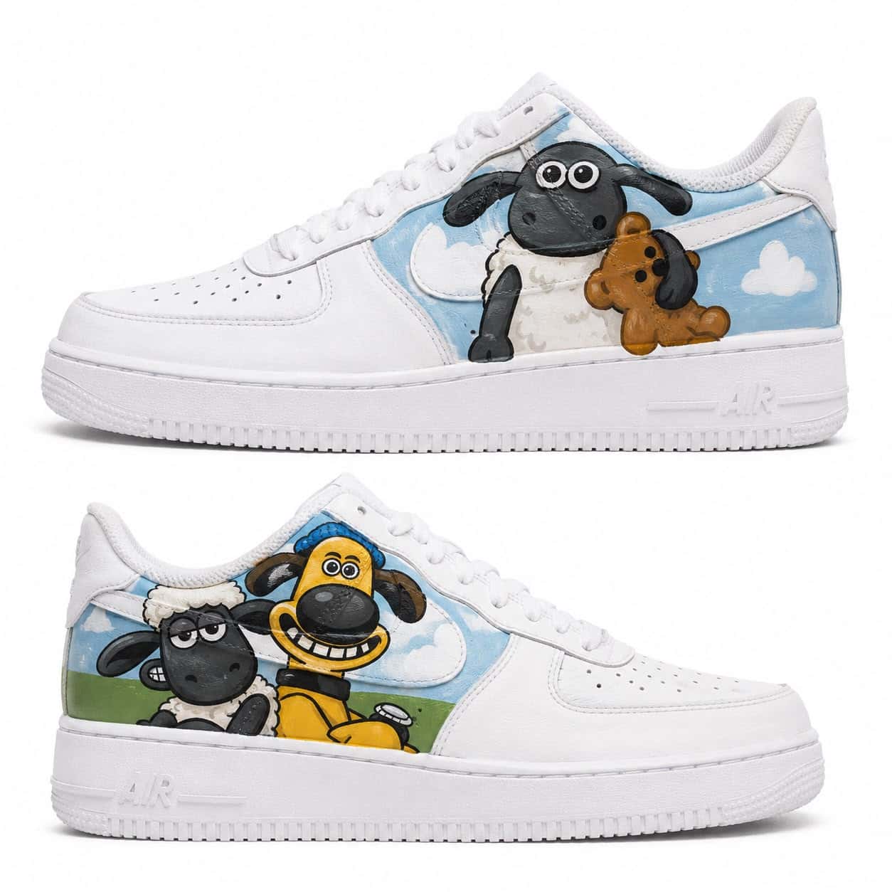 Shaun the Sheep & Bitzer Custom Sneakers