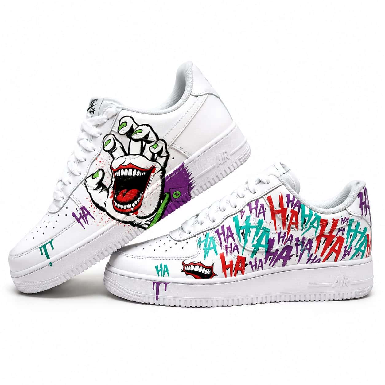 Joker “Ha Ha” Villain Custom Sneakers