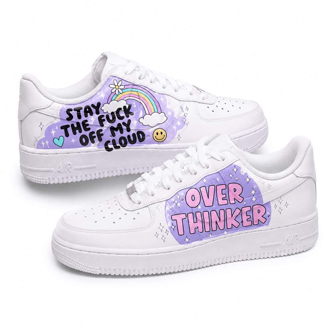 Overthinker Cloud Custom Sneakers