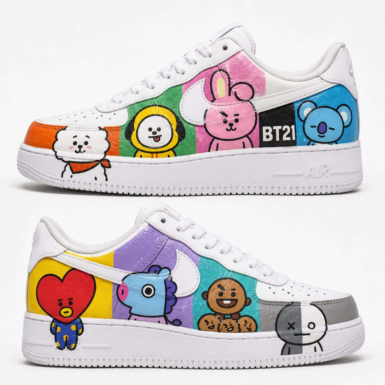 BT21 Color Block Custom Sneakers