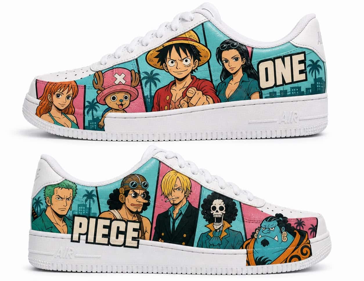 One Piece Straw Hat Pirates Custom Sneakers