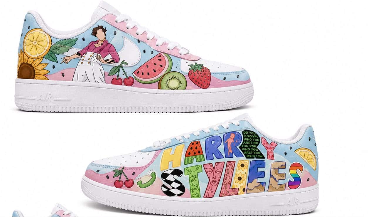 Harry Styles Fruit Pop Custom Sneakers