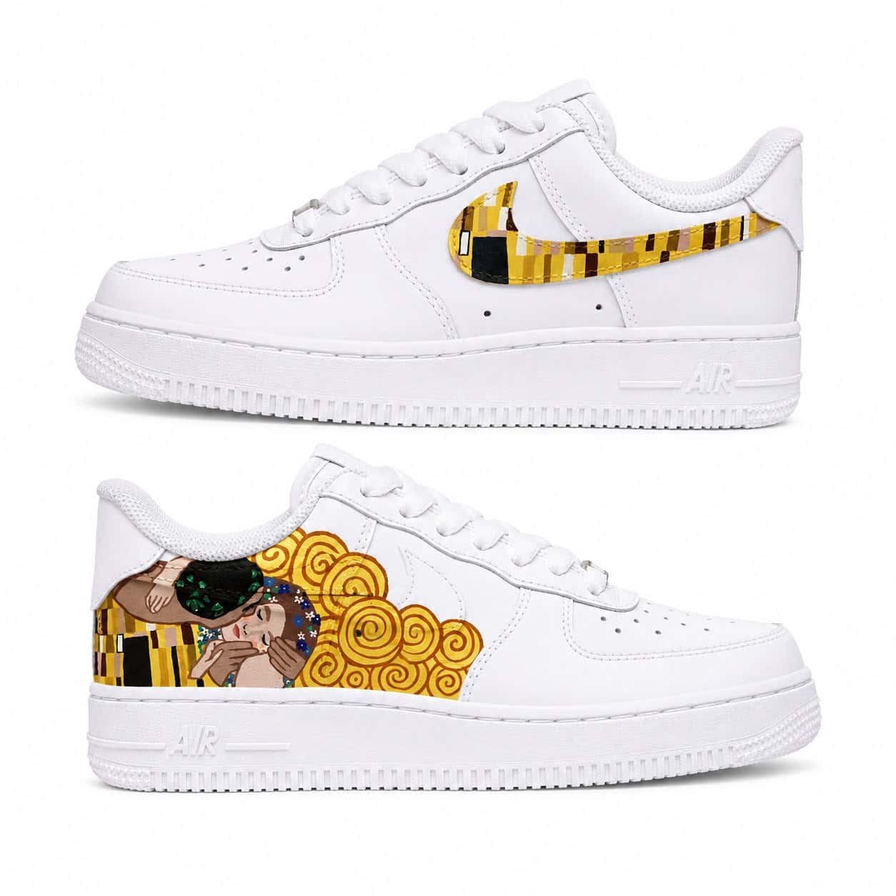 The Kiss by Klimt Custom Sneakers