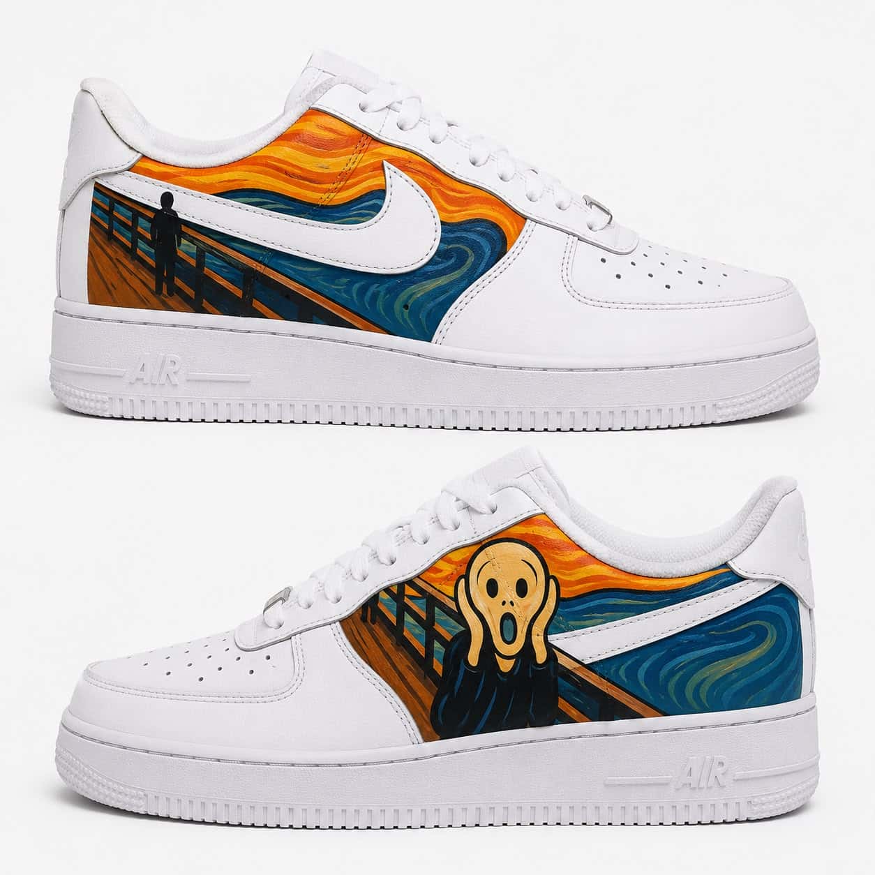 The Scream Custom Sneakers