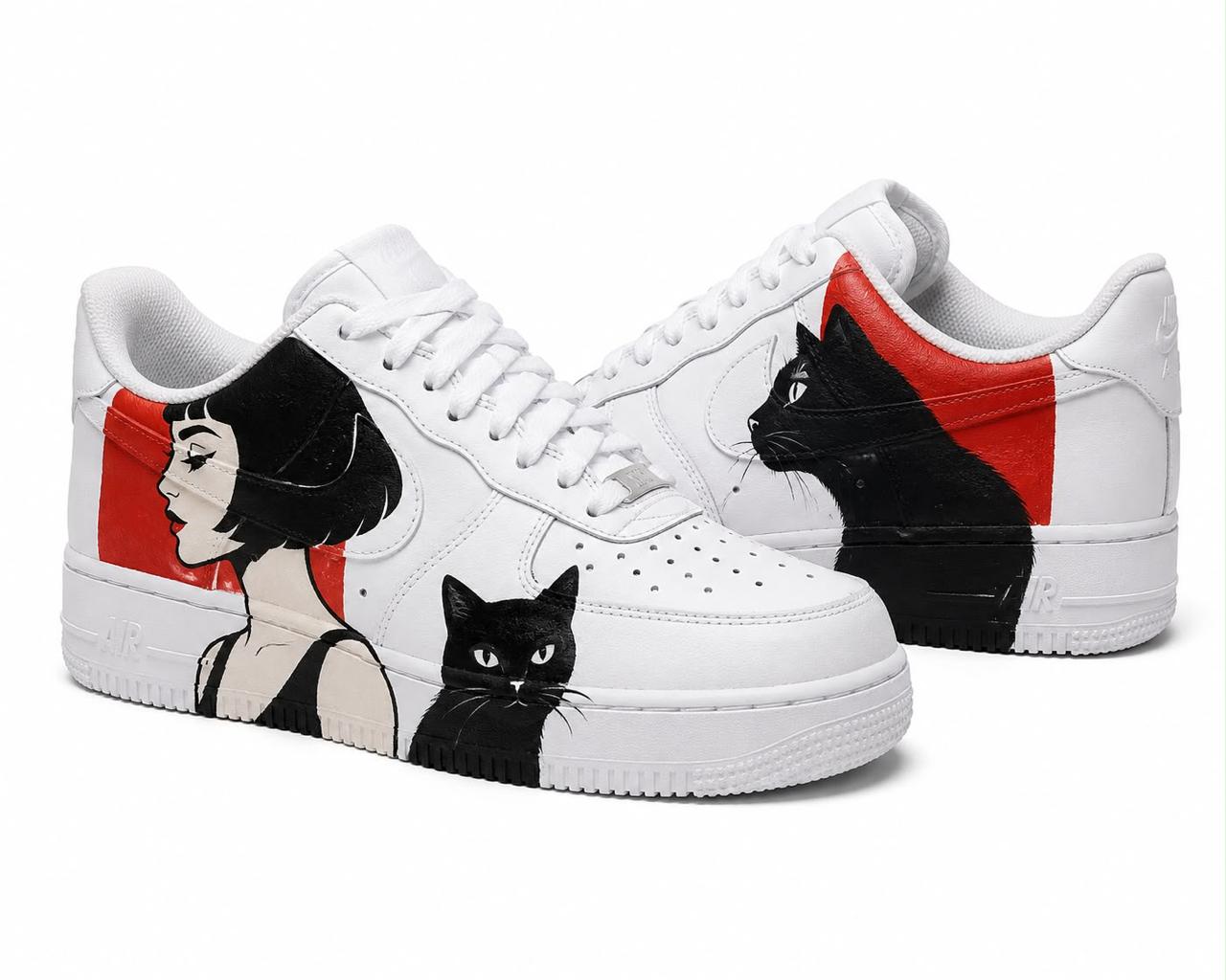 Midnight Muse & Black Cat Custom Sneakers