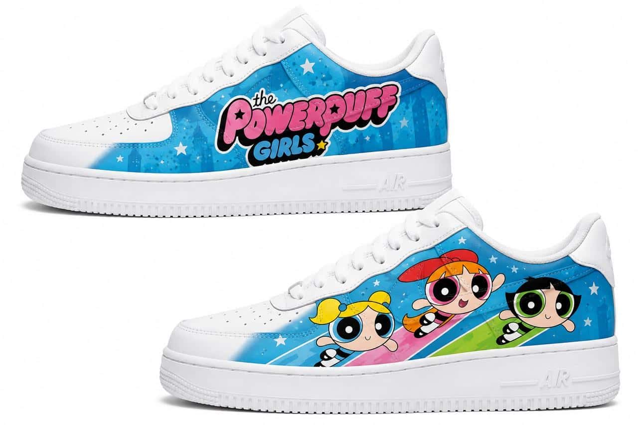 The Powerpuff Girls Blue Custom Air Force 1
