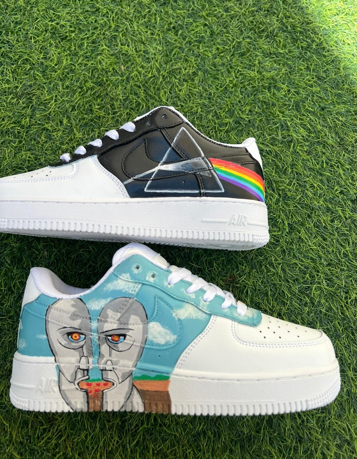 Pink Floyd The Dark Side of the Moon & The Division Bell Custom Sneakers