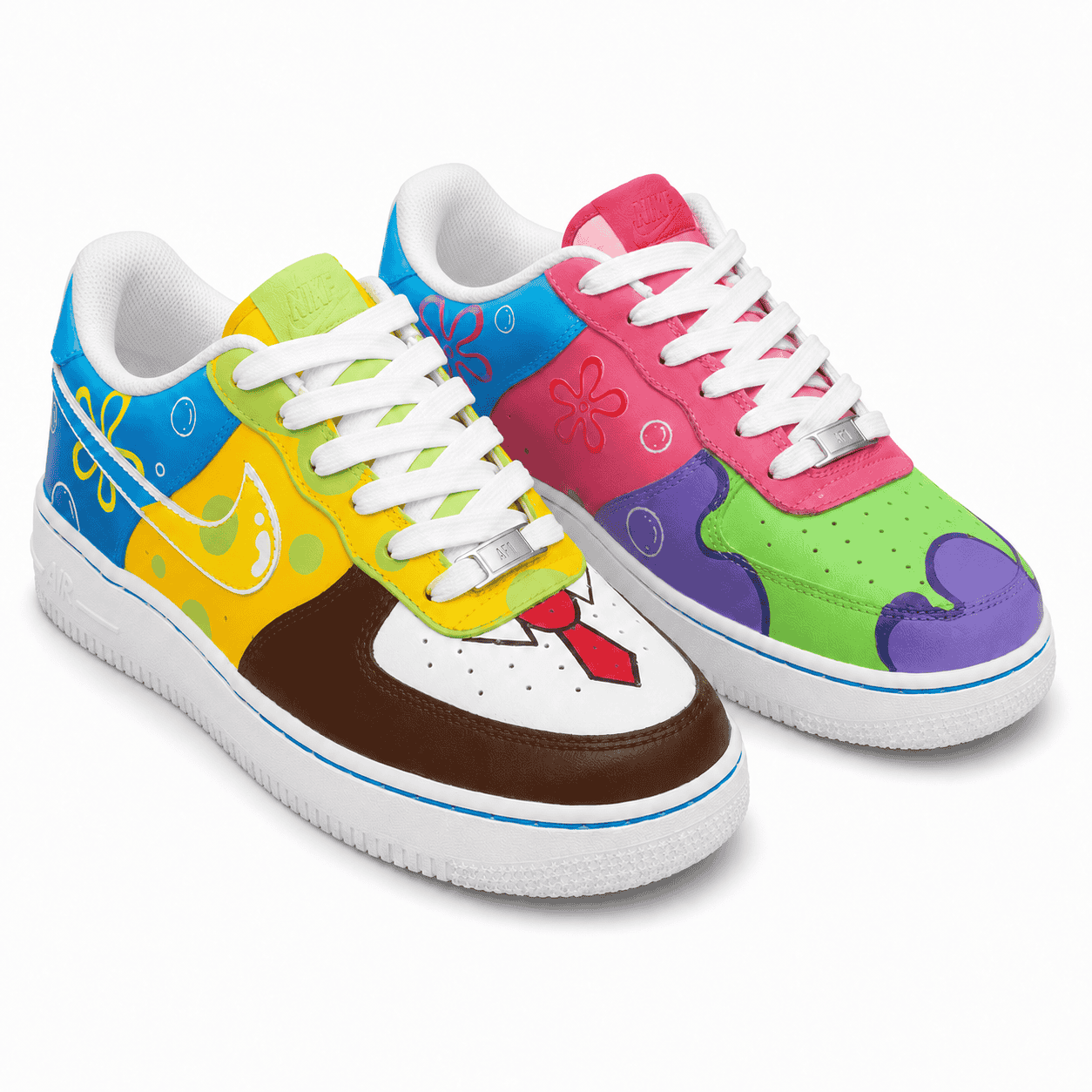 SpongeBob & Patrick-Inspired Custom Sneakers
