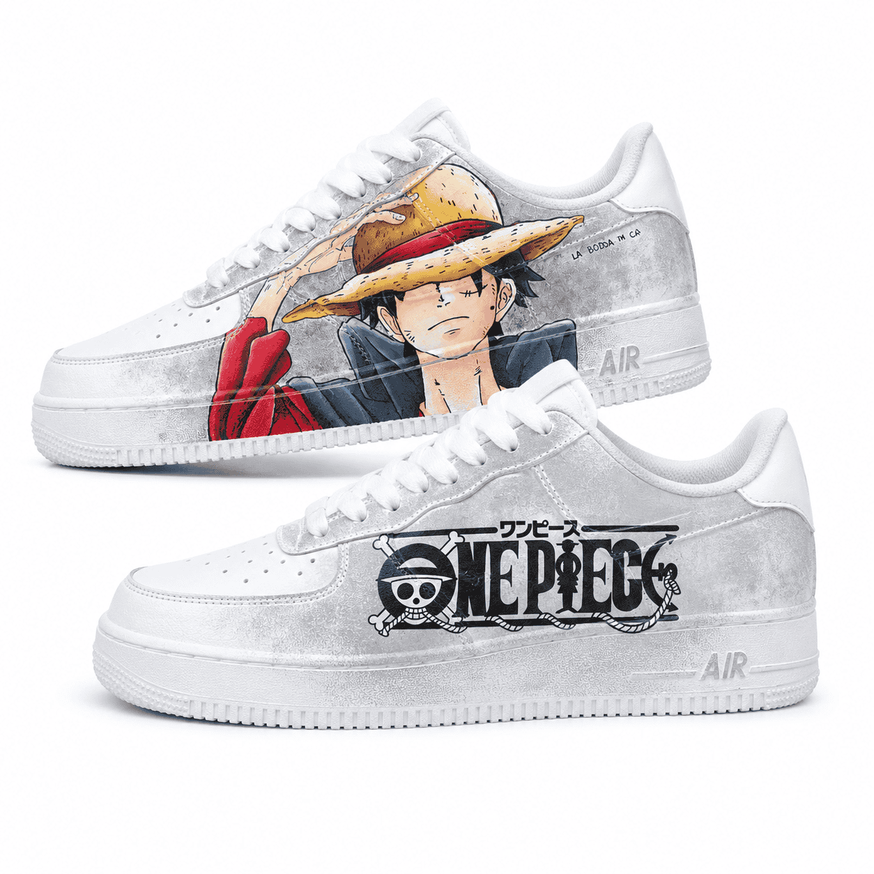 One Piece Luffy Custom Sneakers