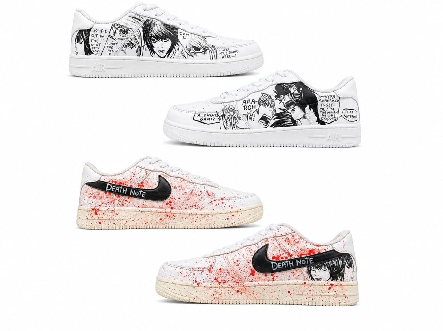Death Note Hand-Painted Custom Shoes