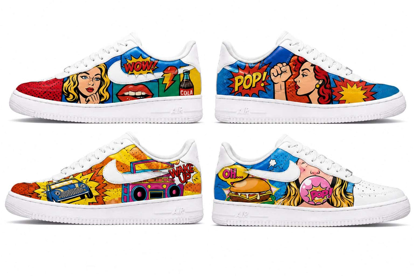 Pop Art Comic Custom Sneakers