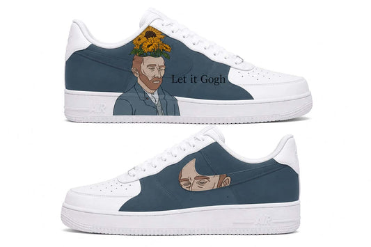 Van Gogh Sunflowers Painting Custom Sneakers