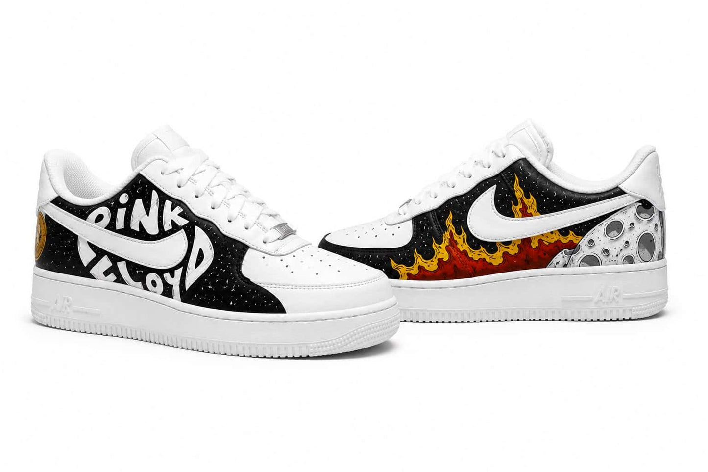 Pink Floyd The Dark Side of the Moon Custom Sneakers