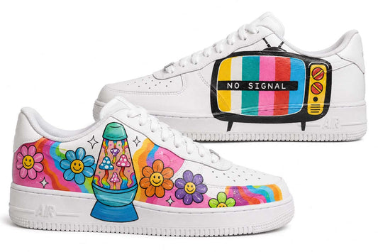Retro No Signal Custom Sneakers