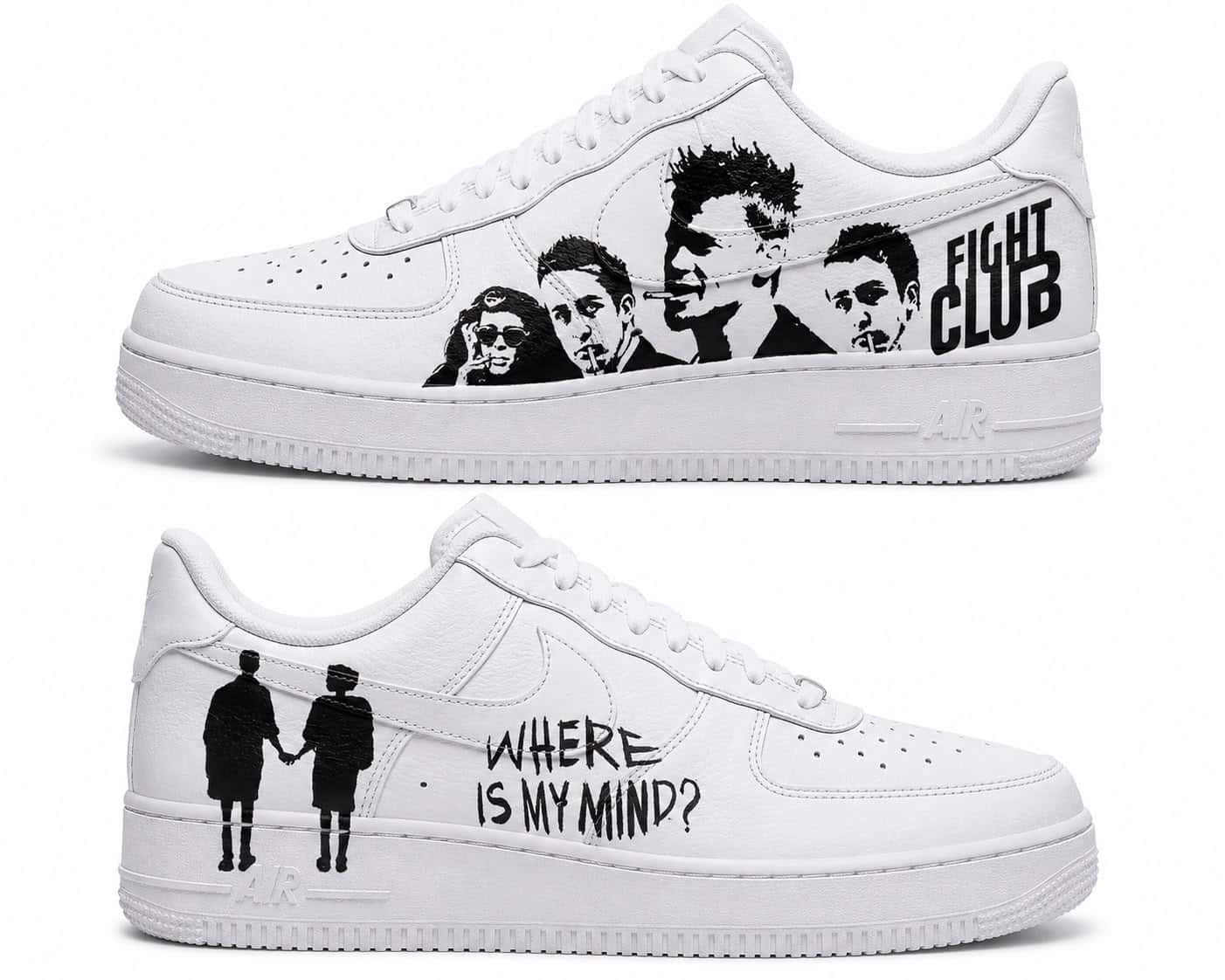 Fight Club “Where Is My Mind?” Custom Sneakers