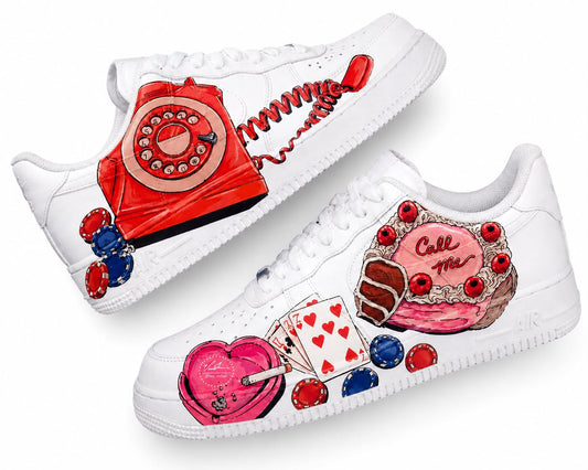 Call Me Casino Love Custom Sneakers
