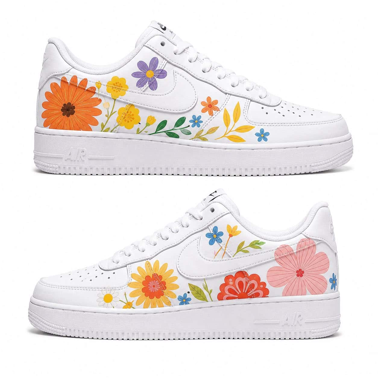 Wildflower Bloom Custom Sneakers