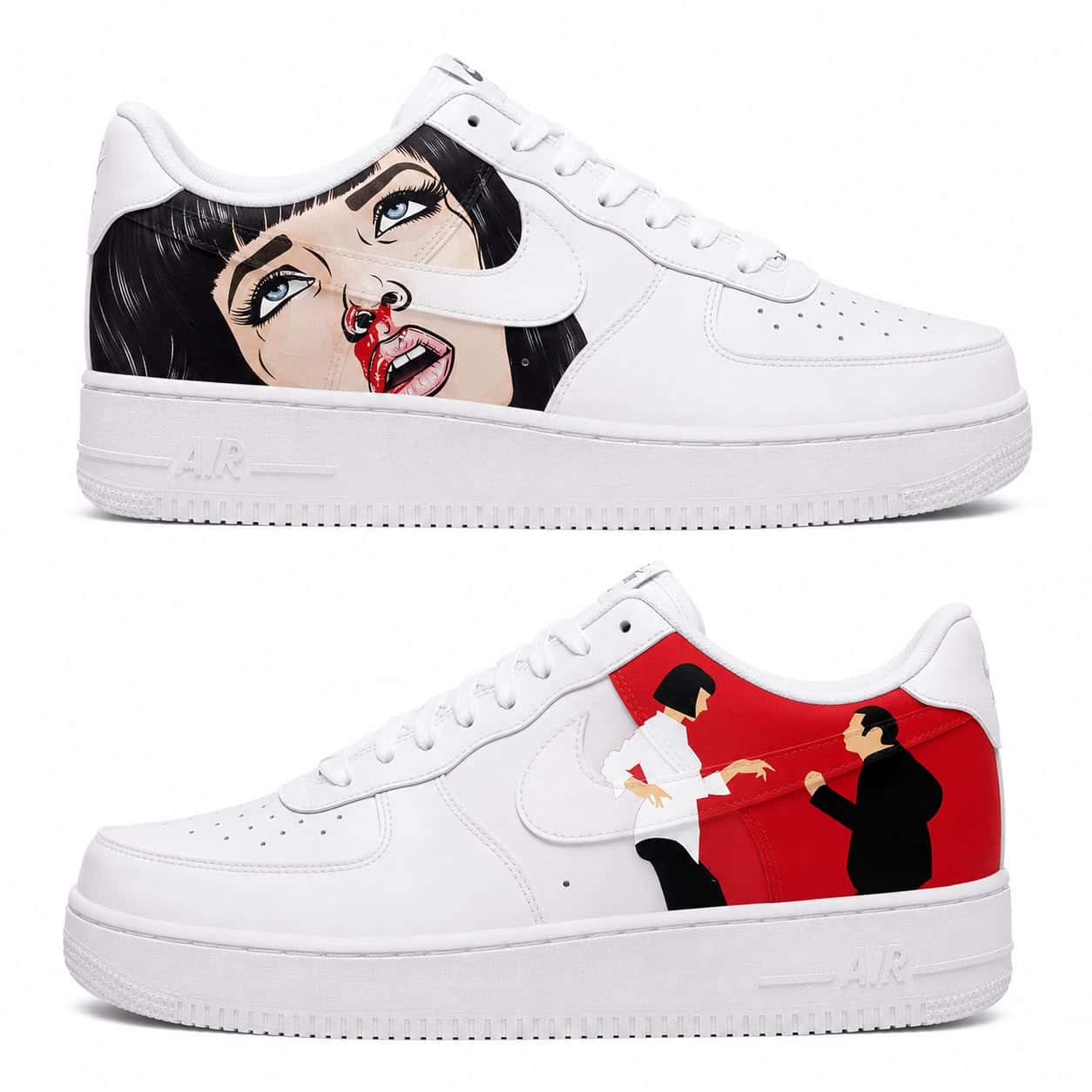 Pulp Fiction Red Scene Custom Sneakers