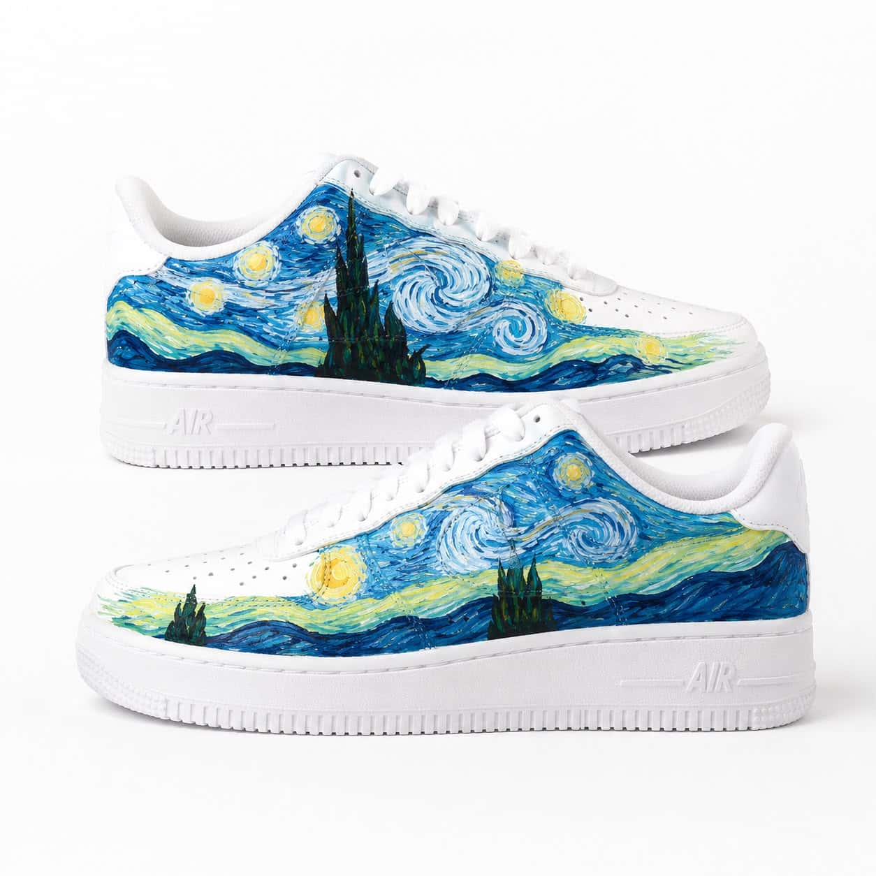 Van Gogh “The Starry Night” Custom Sneakers