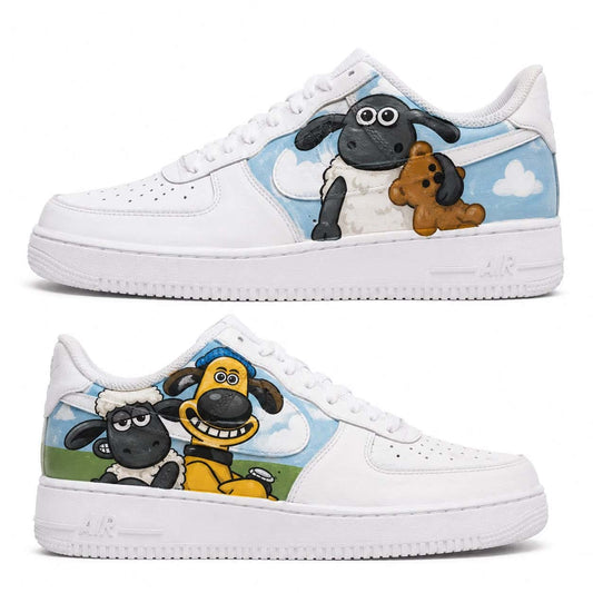 Shaun the Sheep & Bitzer Custom Sneakers