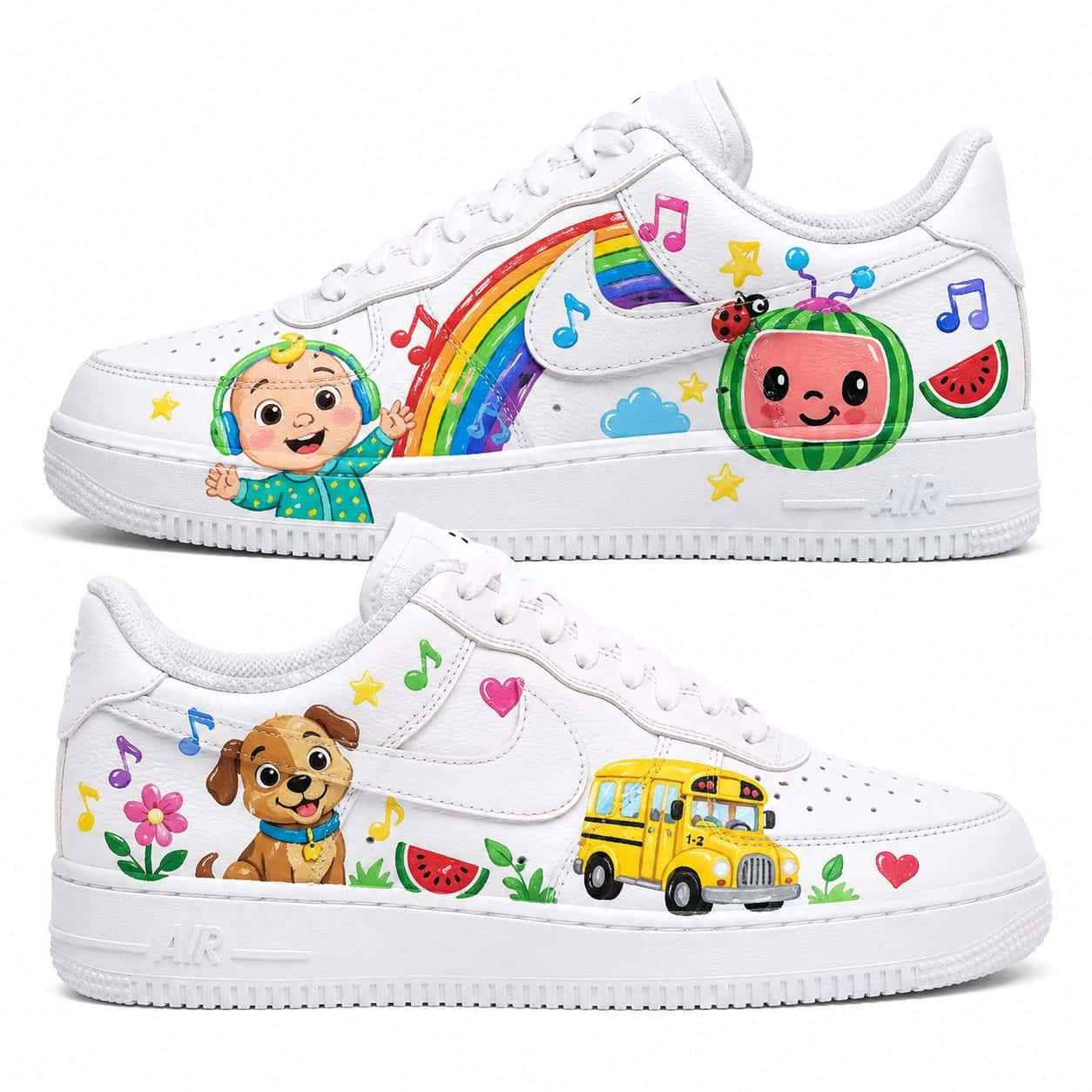 Cocomelon Kids Custom Sneakers