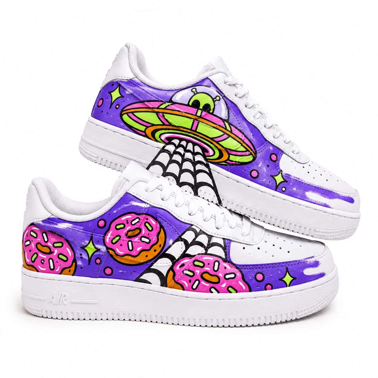 Alien Donut Space Custom Sneakers