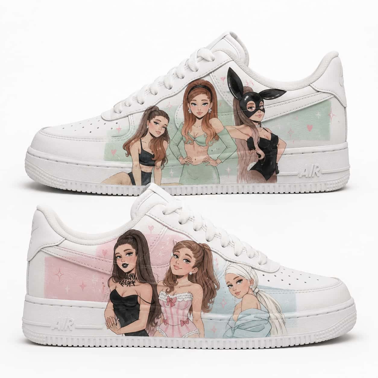 Ariana Grande Pastel Pop Custom Sneakers