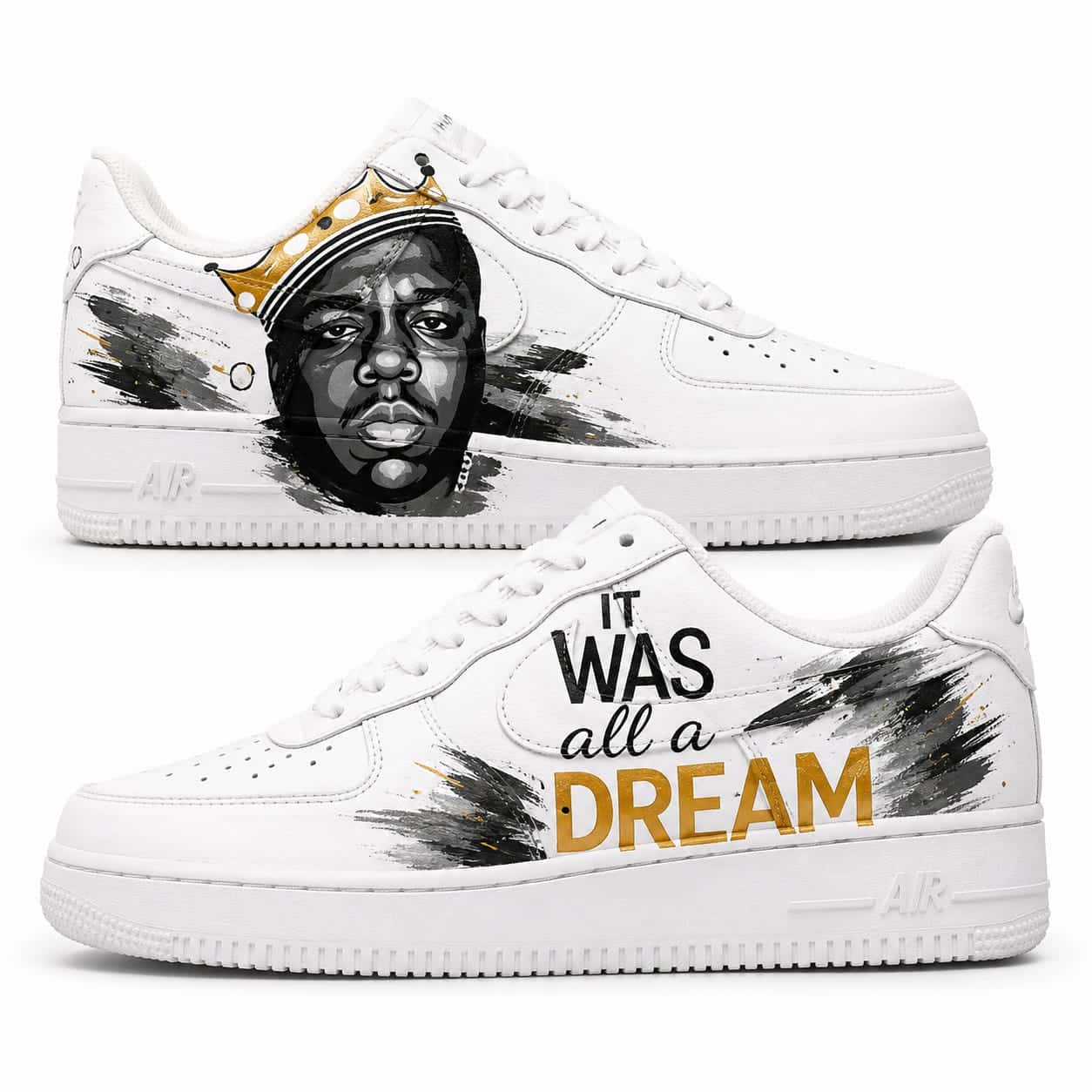 It Was All A Dream Hip Hop Custom Sneakers