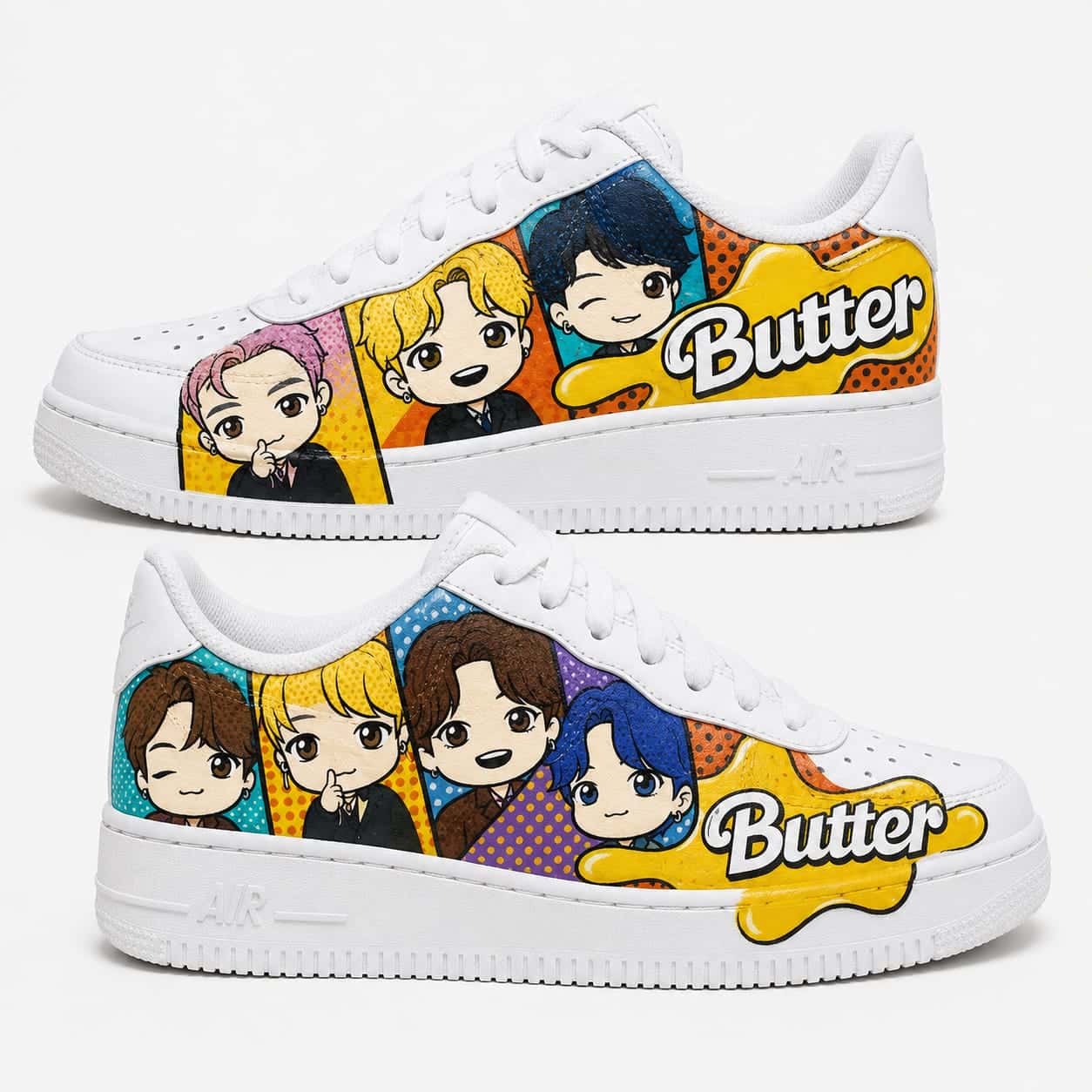 Butter K-Pop Pop Art Custom Sneakers