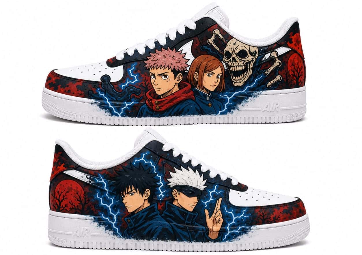 Jujutsu Kaisen Cursed Energy Custom Sneakers