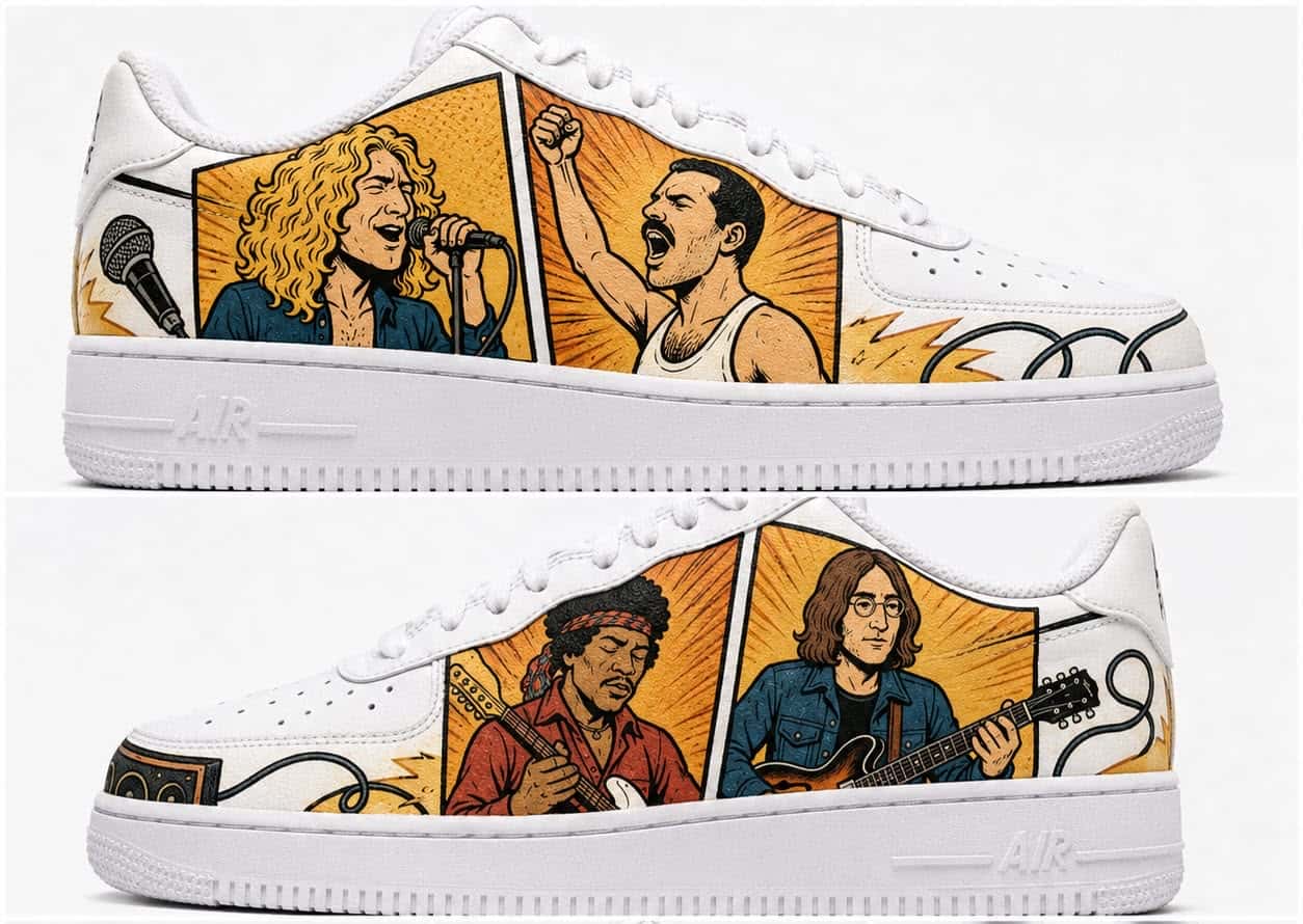Classic Rock Legends Custom Sneakers