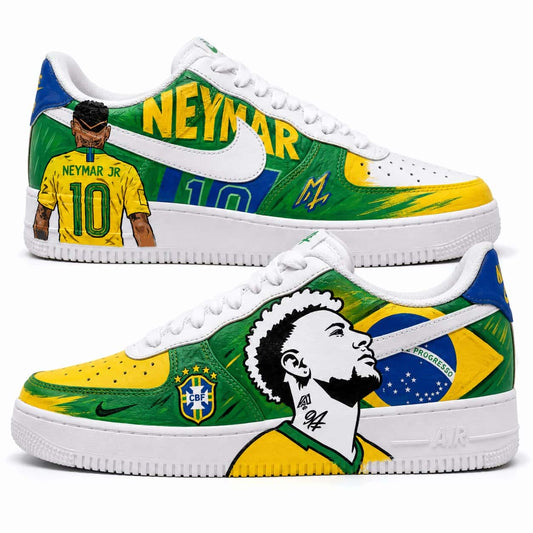 Neymar Jr Brazil Football Custom Sneakers