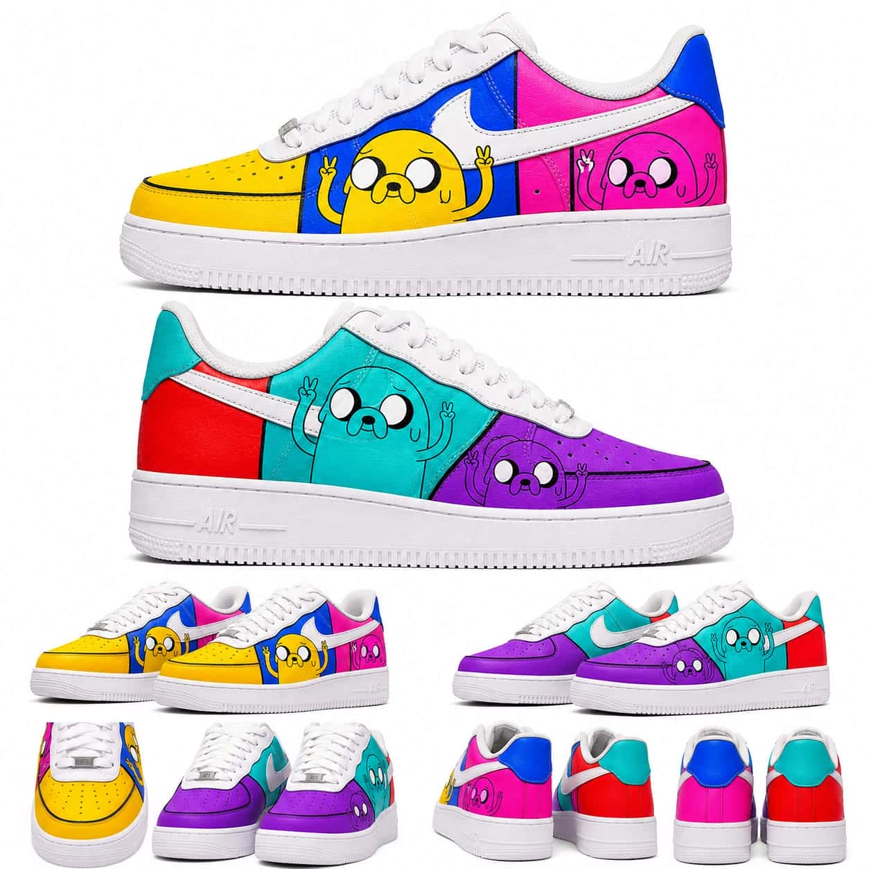 Adventure Time Jake Custom Sneakers
