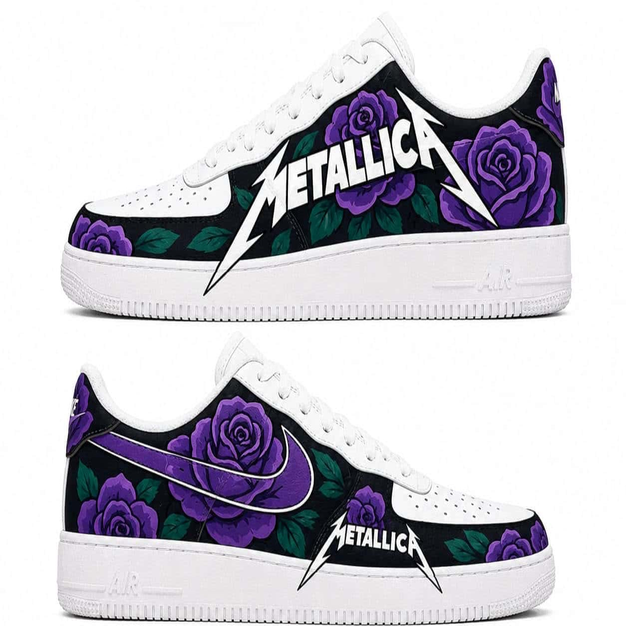 Metallica Purple Rose Custom Sneakers