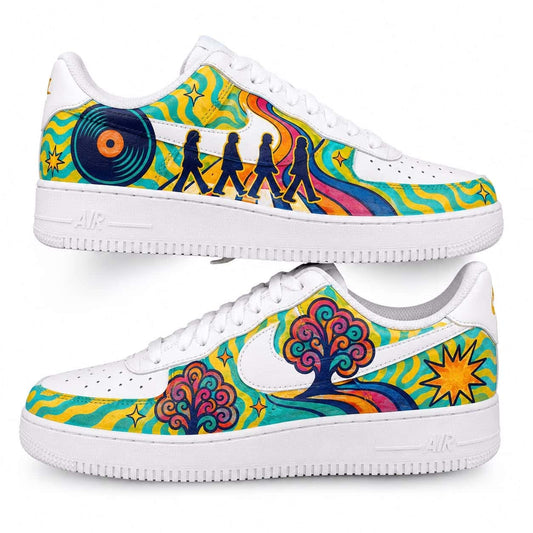 Retro 60s Music Custom Sneakers