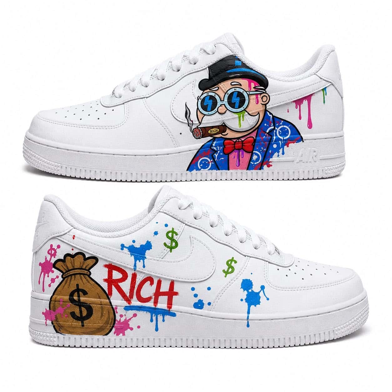 Rich Money Bag Custom Sneakers