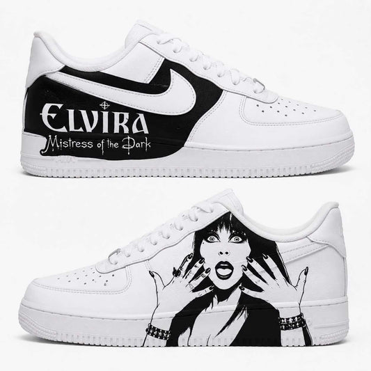 Elvira Mistress of the Dark Custom Sneakers