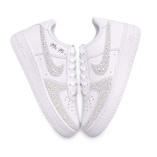 Pearl Bridal Custom Sneakers