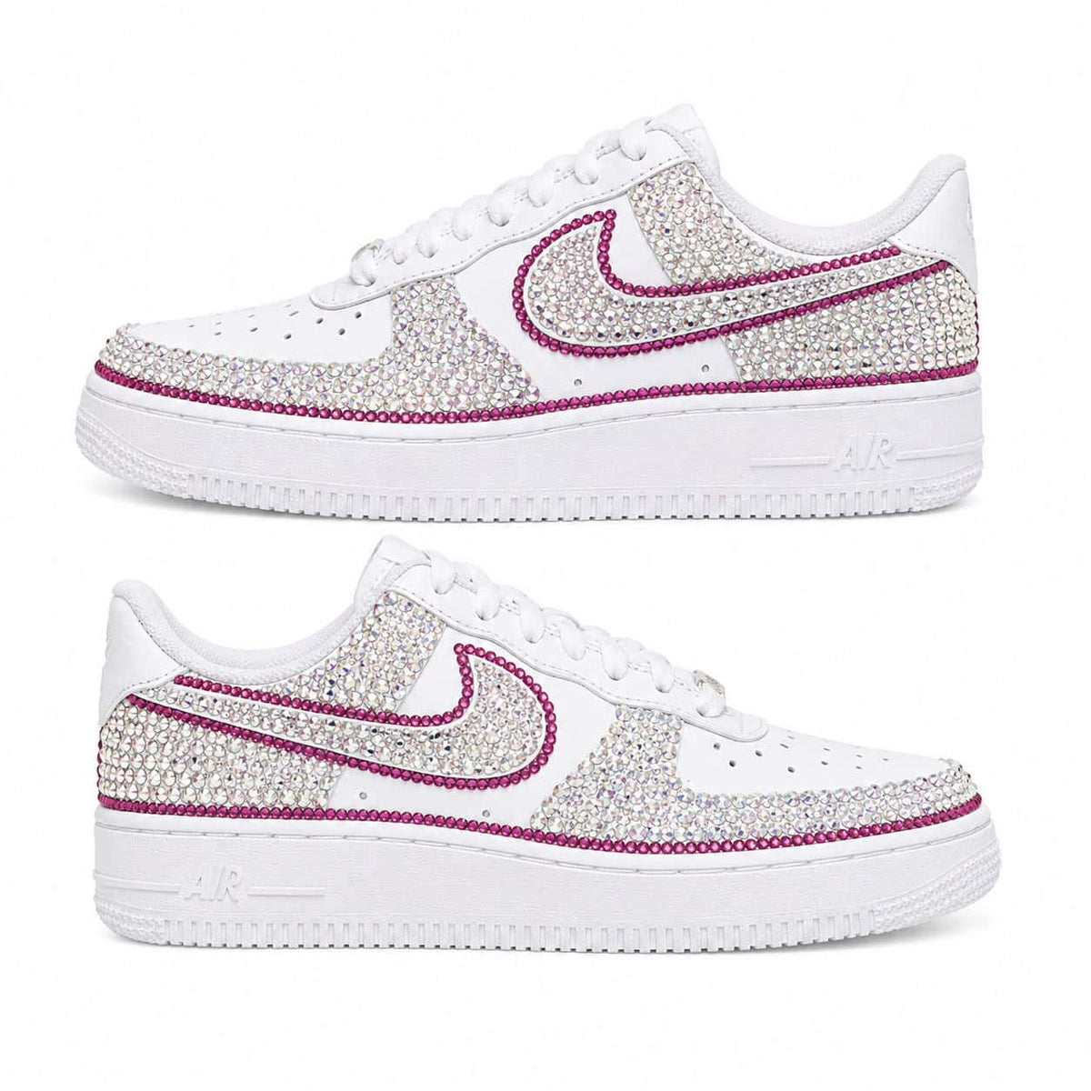 Pink Crystal Glam Custom Sneakers