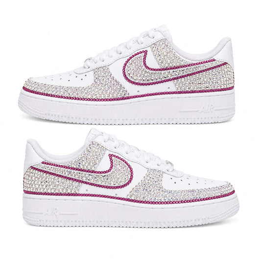 Pink Crystal Glam Custom Sneakers