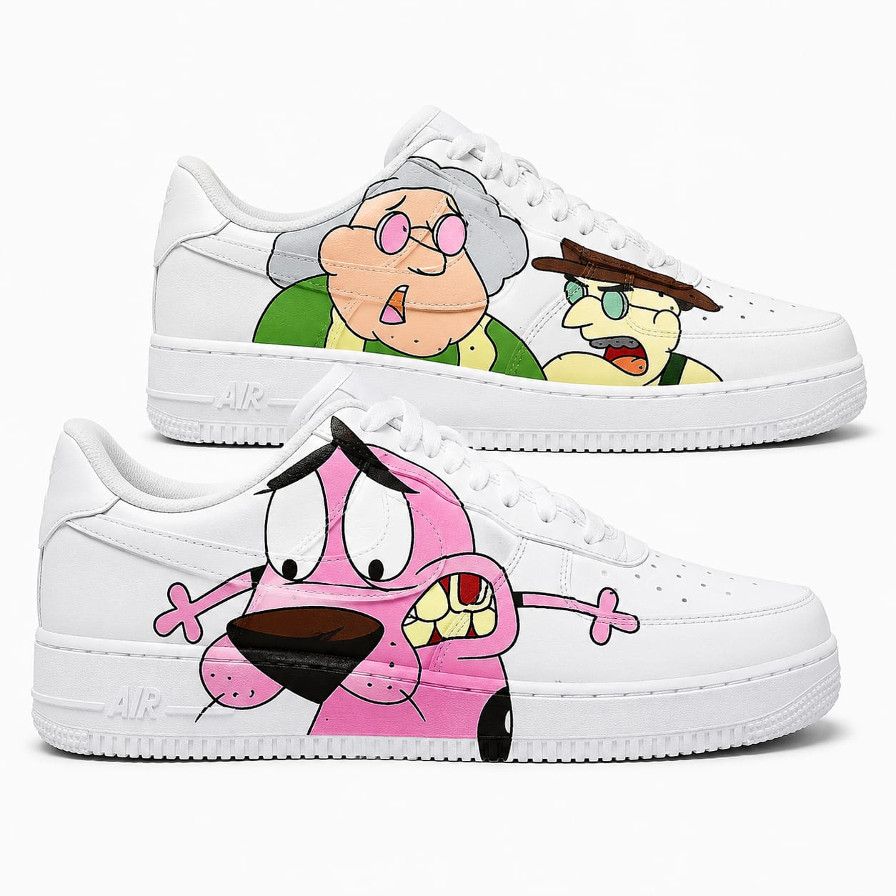 Courage the Cowardly Dog Custom Sneakers