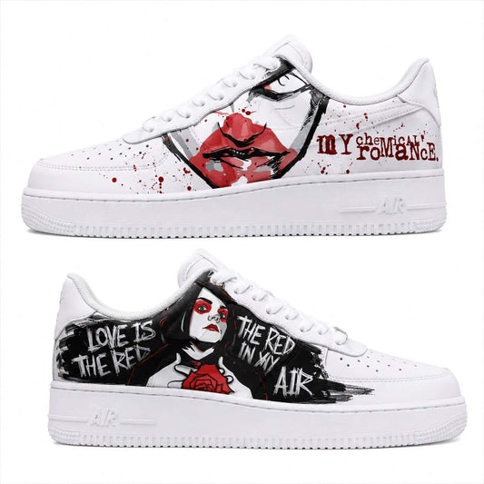 My Chemical Romance Red Air Custom Sneakers