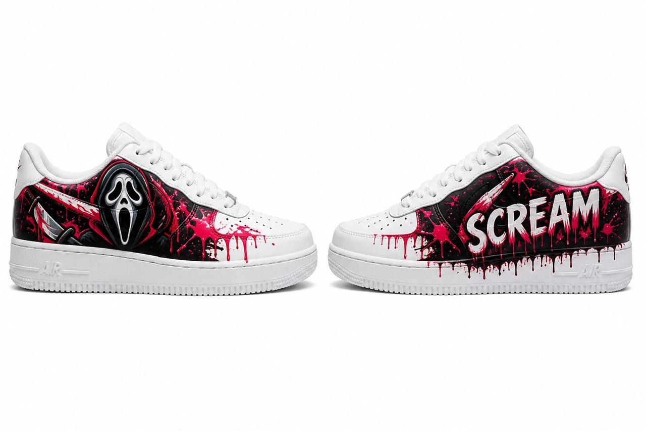 Scream Ghostface Custom Sneakers