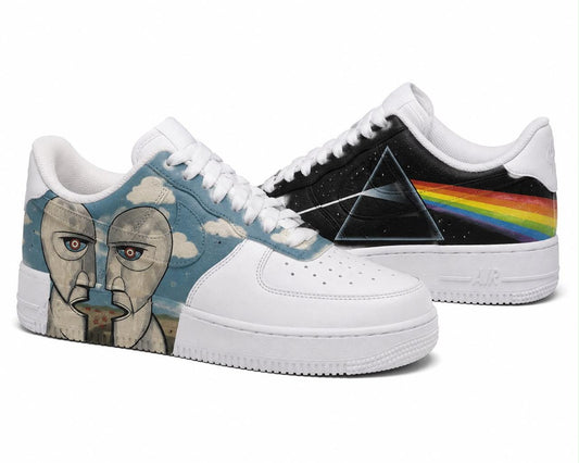 Pink Floyd The Dark Side of the Moon & The Division Bell Custom Sneakers