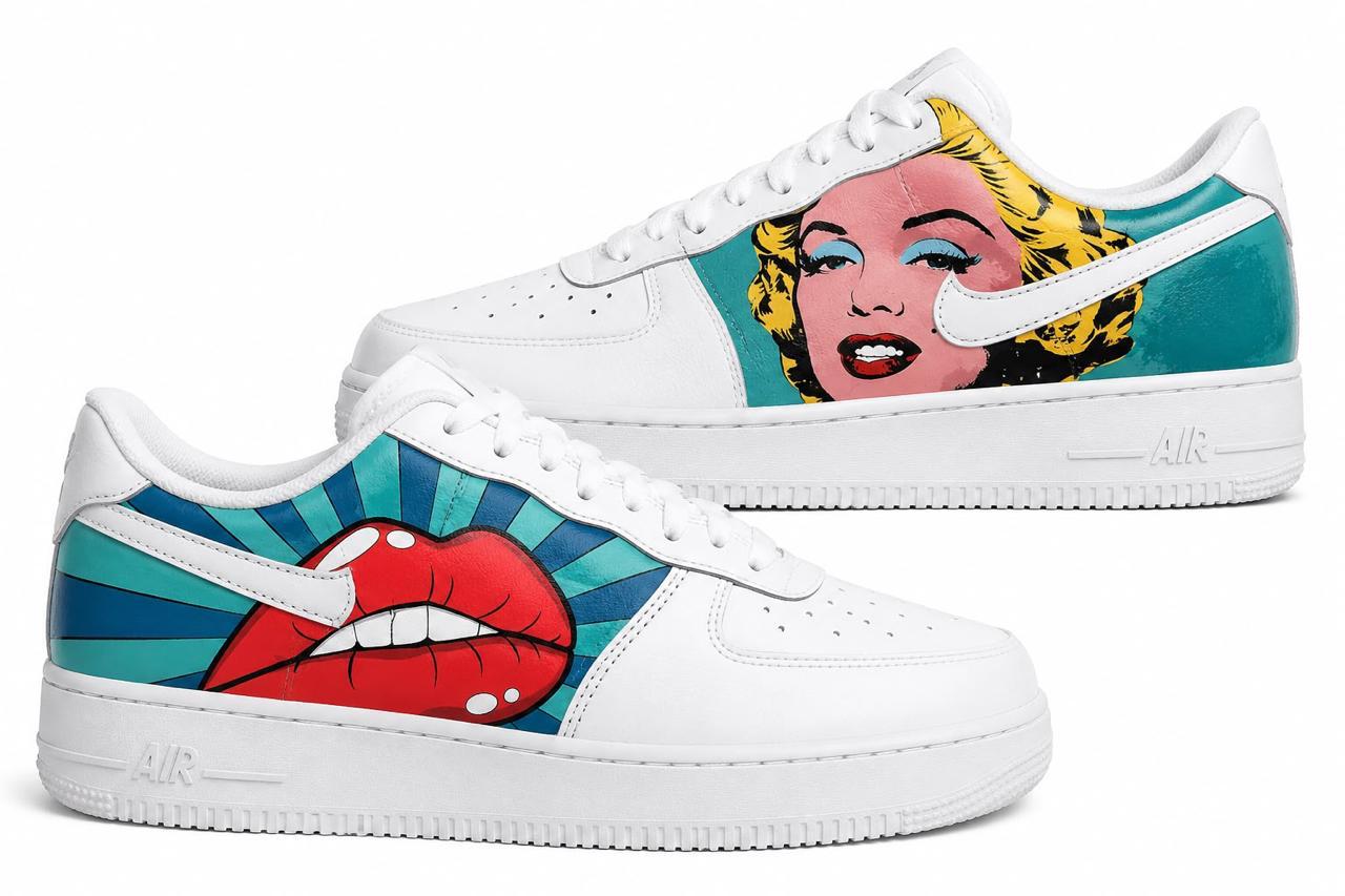 Marilyn Monroe Pop Art Custom Sneakers